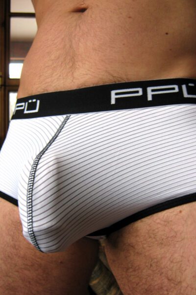 Straining Underwear Bulge