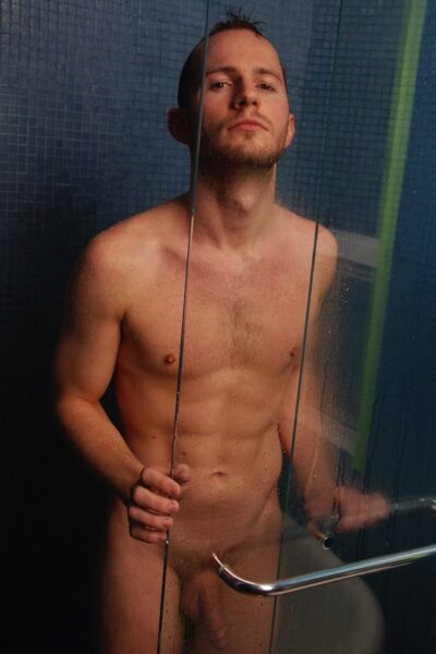 Uncut Guy In The Shower (6)