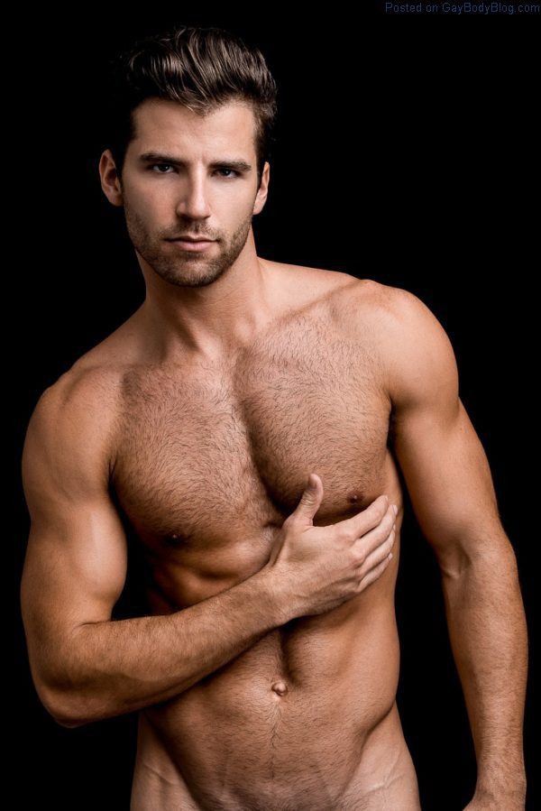 Handsome and hairy male model Taylor Phillips