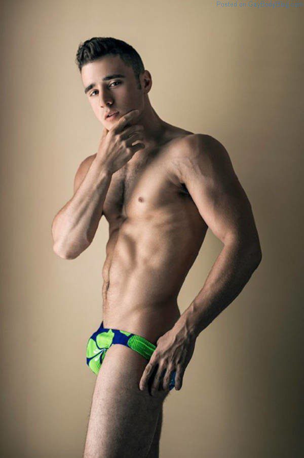 Lance Syverson is a handsome jock model with a tempting underwear bulge