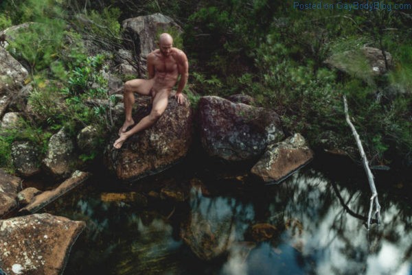 naked uncut man in the wilderness