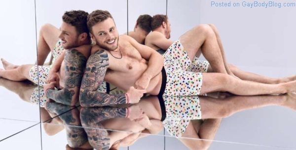 Skier Gus Kenworthy in his underwear