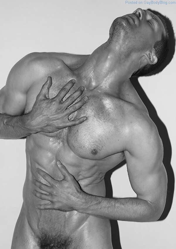 male model Nicholas Cunningham naked for Marco Ovando