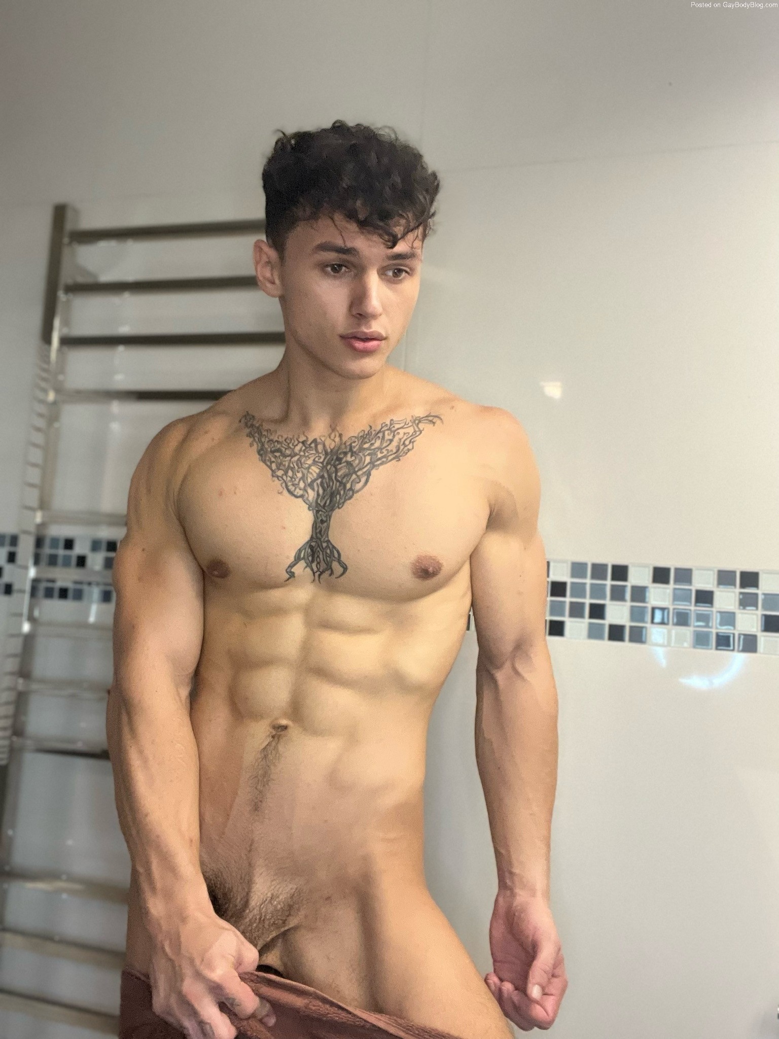 Athletic nude male