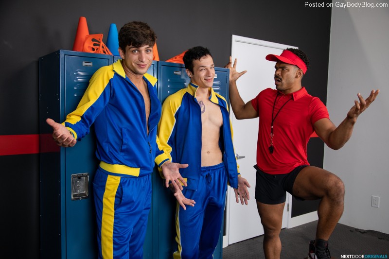 Gay Gym Threesome Brock Johnsyn Gets Into It With Elliot Finn And Jayden Marcos