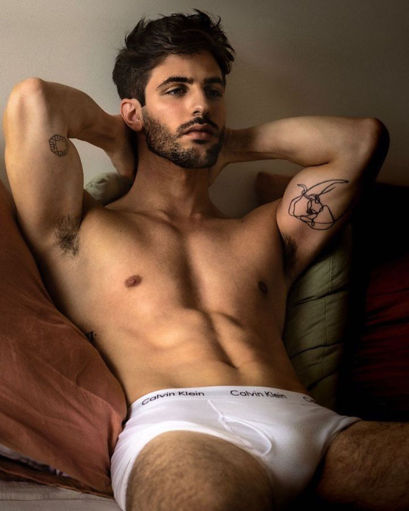 hot guy in his underwear