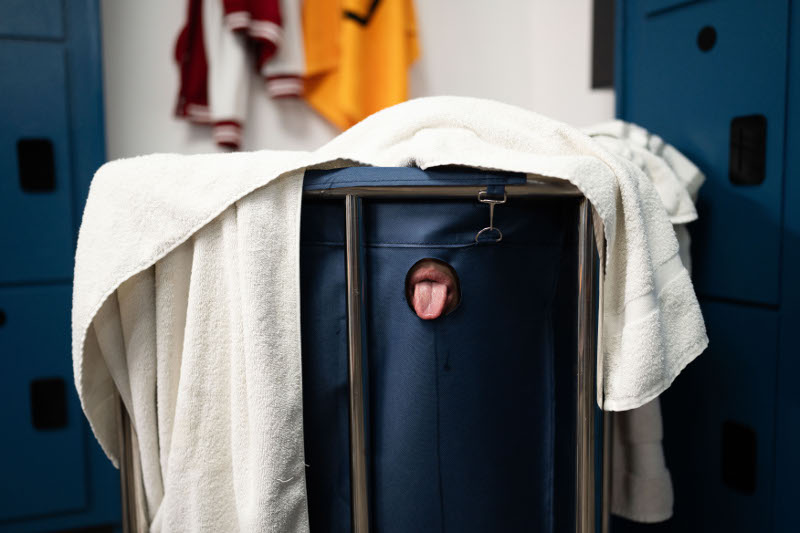 secret glory hole in the locker room