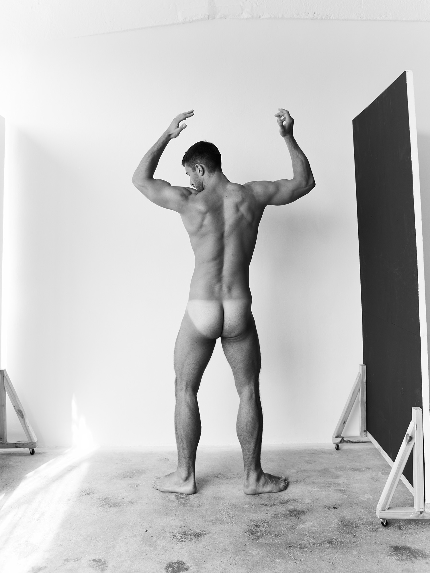 Polish hunk Marcin Marchwiński naked and showing his ass