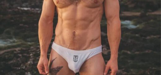handsome and hairy model Kramer Evans 8