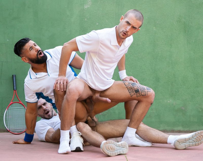 Sportsmen Threesome Fuck