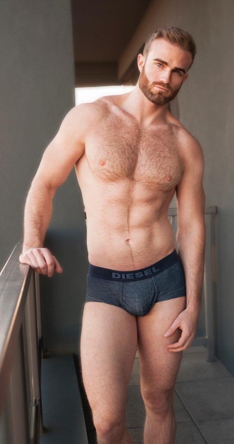 gorgeous hairy hunk Dustin Davids
