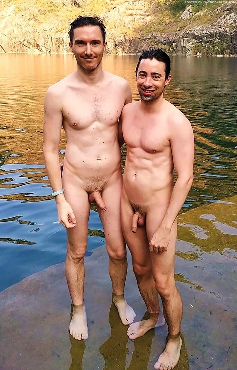 Buddies naked together