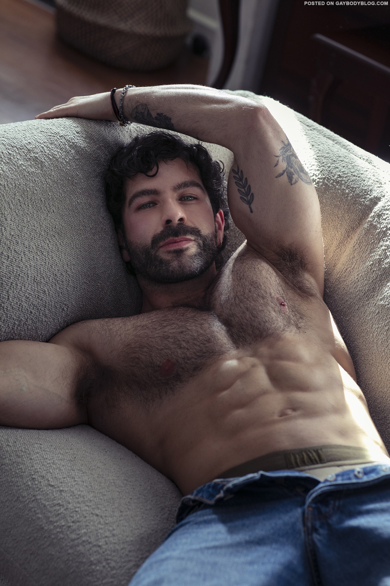 Hairy Muscle Hunk Model Ken Karikas 2