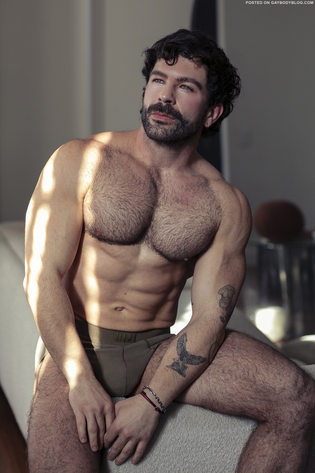 Hairy Muscle Hunk Model Ken Karikas 3