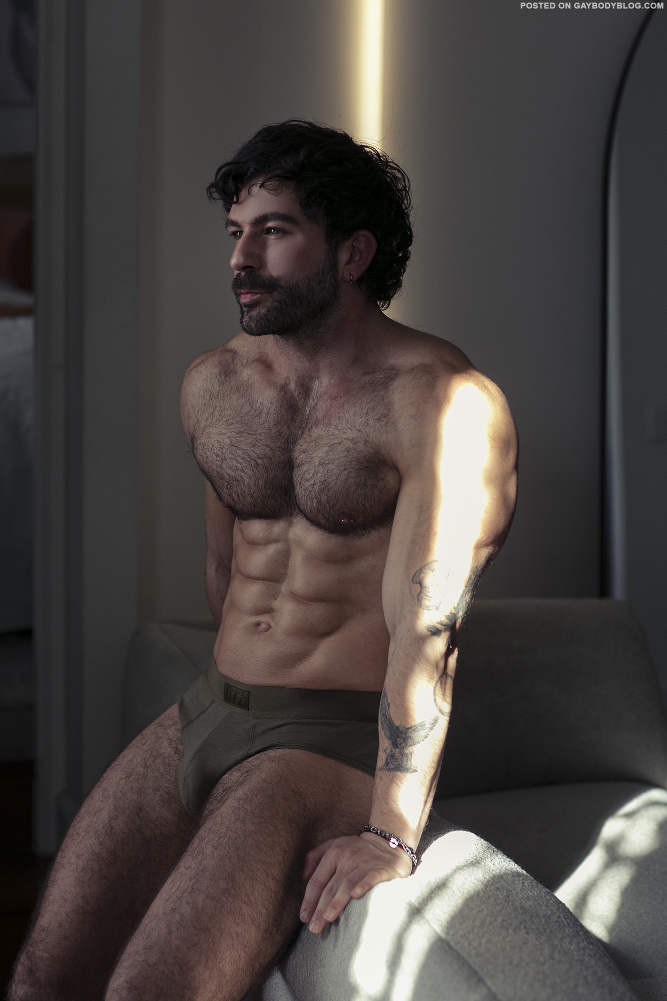 Hairy Muscle Hunk Model Ken Karikas 4