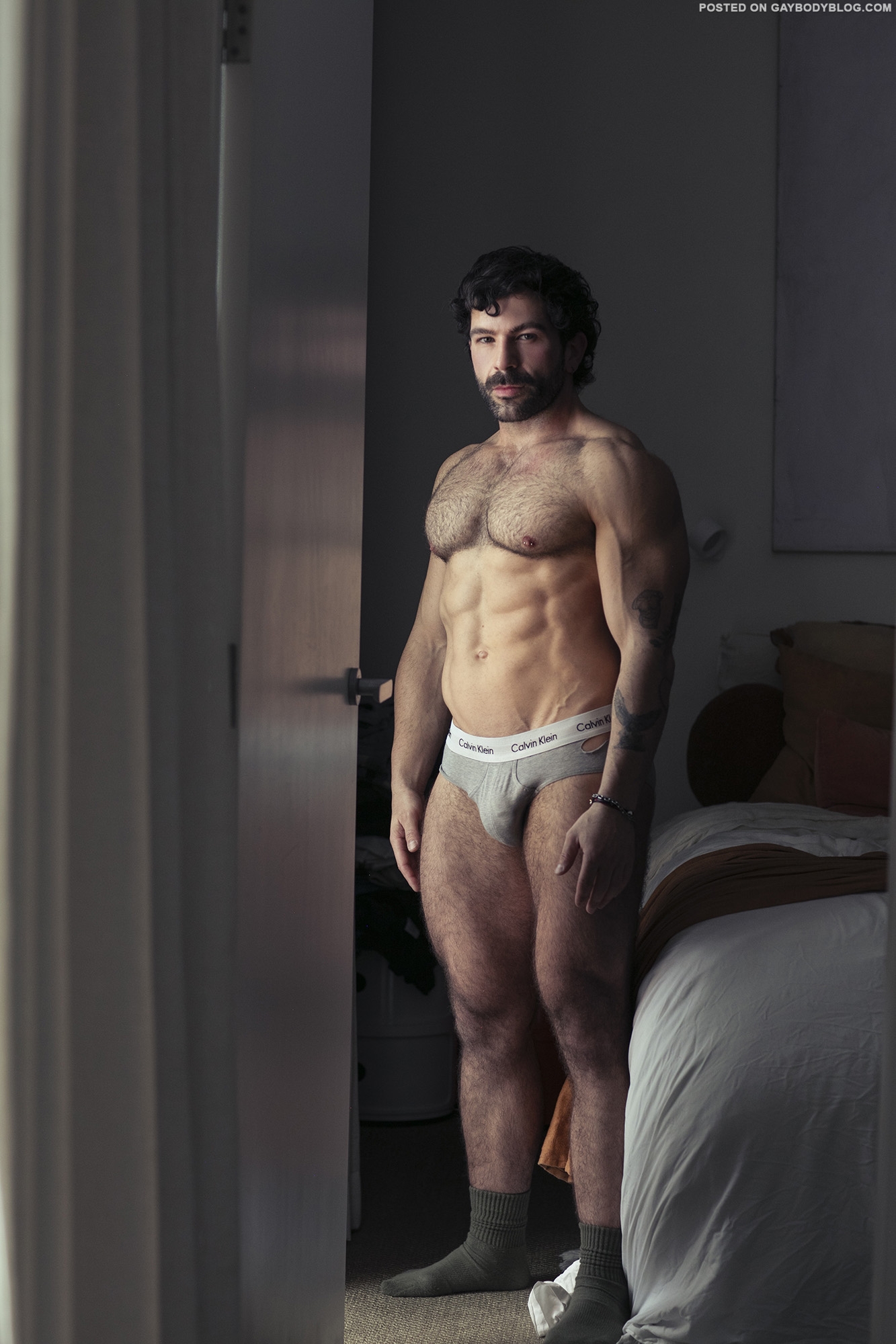 Hairy Muscle Hunk Model Ken Karikas 9