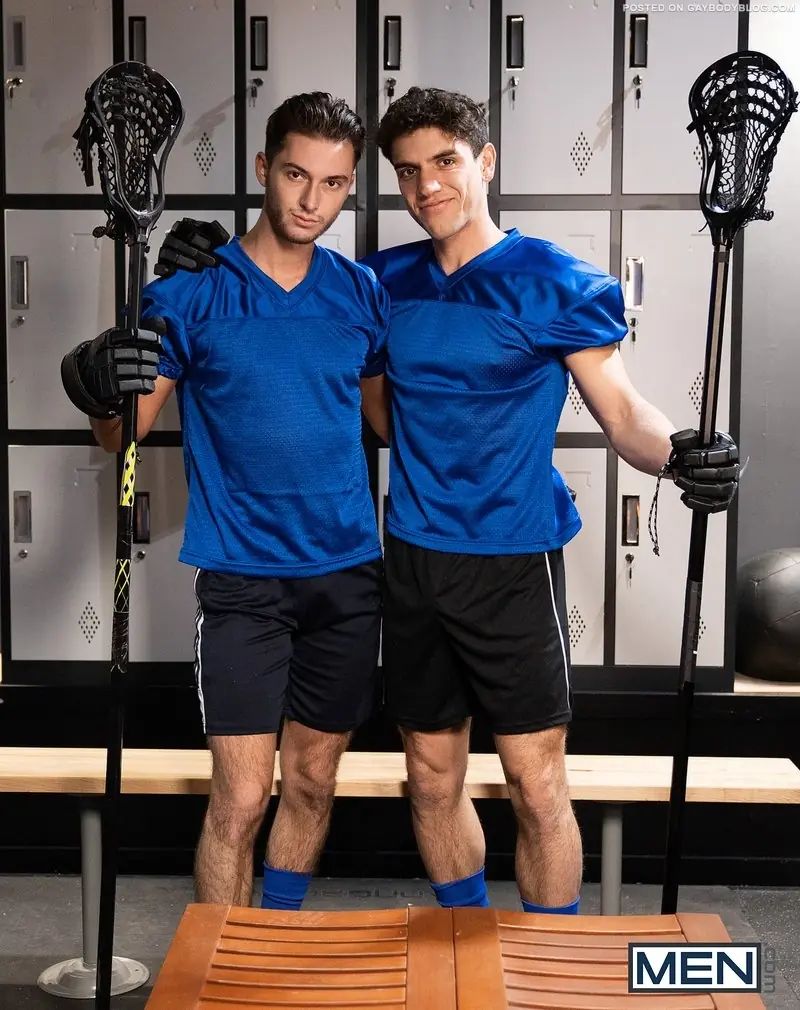 Bareback College Jock Cock With Lacrosse Players 1