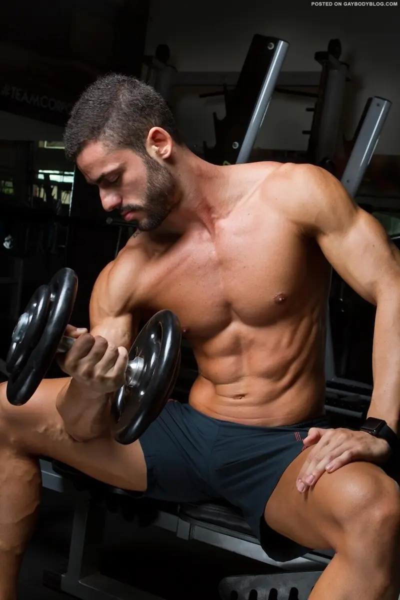 Fitness Hunk Model Caie Langone 5