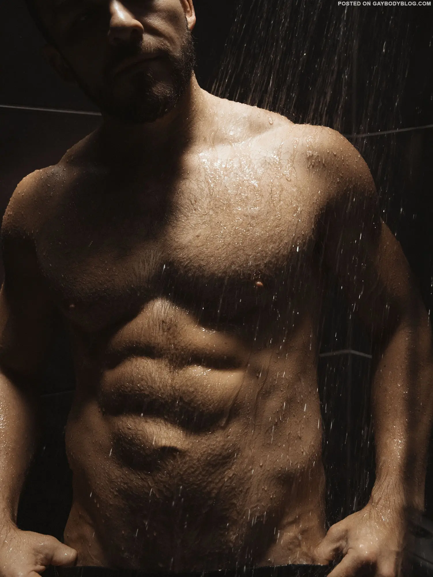 Muscle Man In The Shower 3