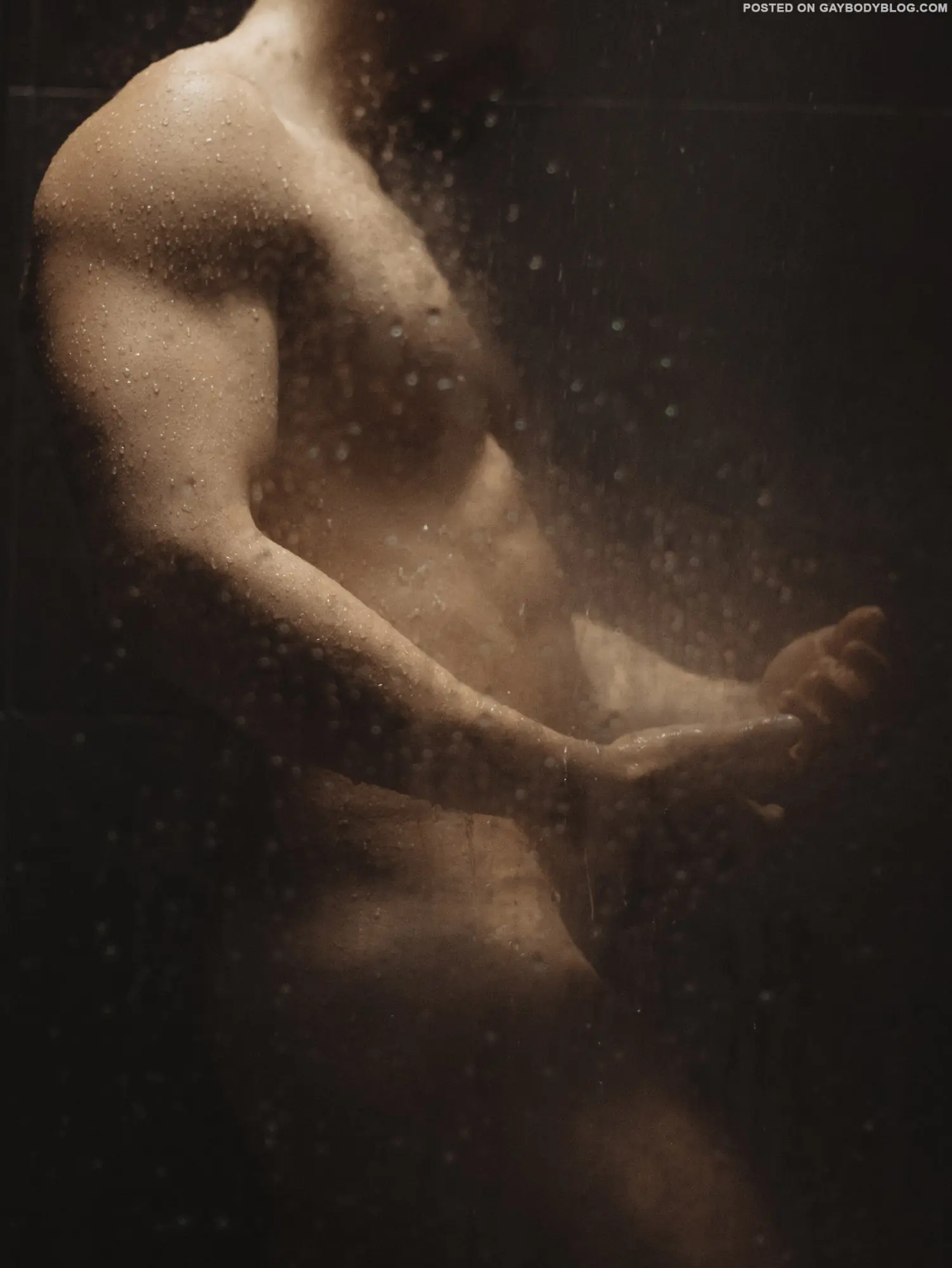 Muscle Man In The Shower 5