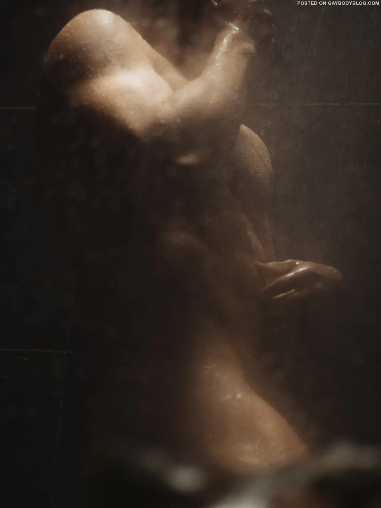 Muscle Man In The Shower 6