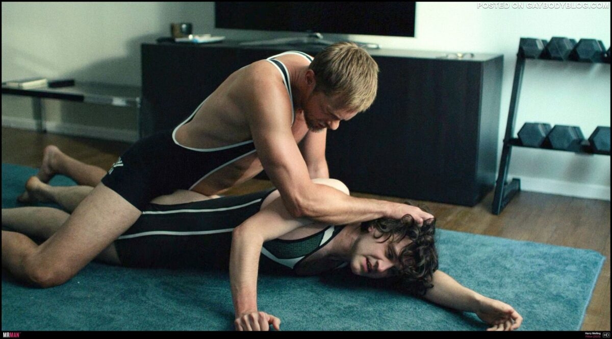 Harry Melling gay BDSM wrestling scene