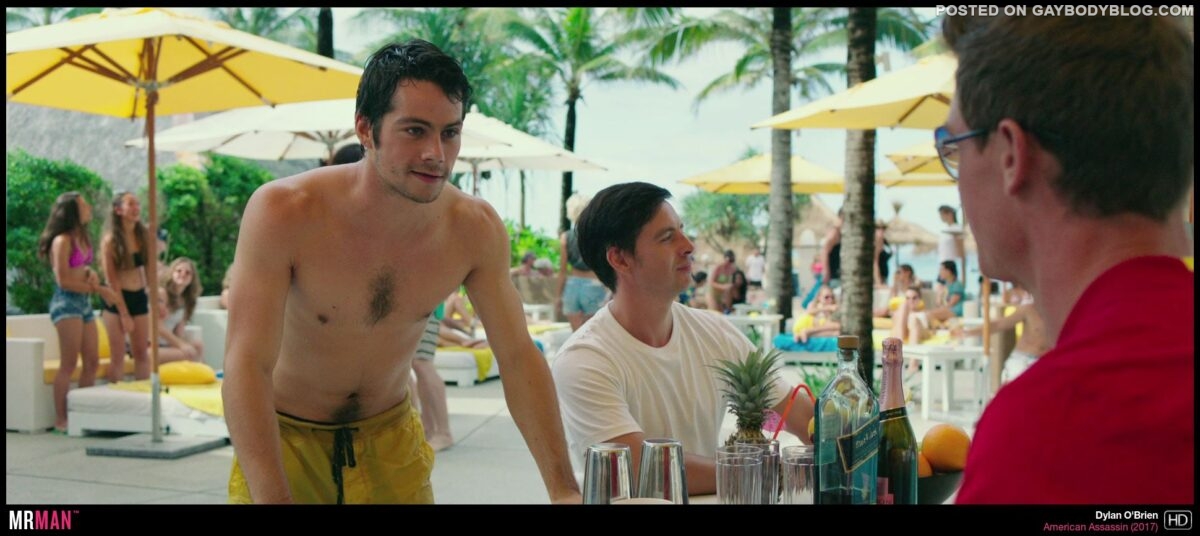 Dylan O'Brien Shirtless in American Assassin