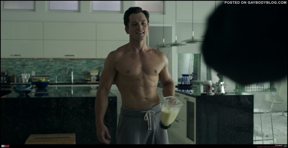Taron Egerton Shirtless