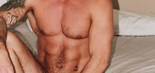 British model Vince Azzopardi naked 2