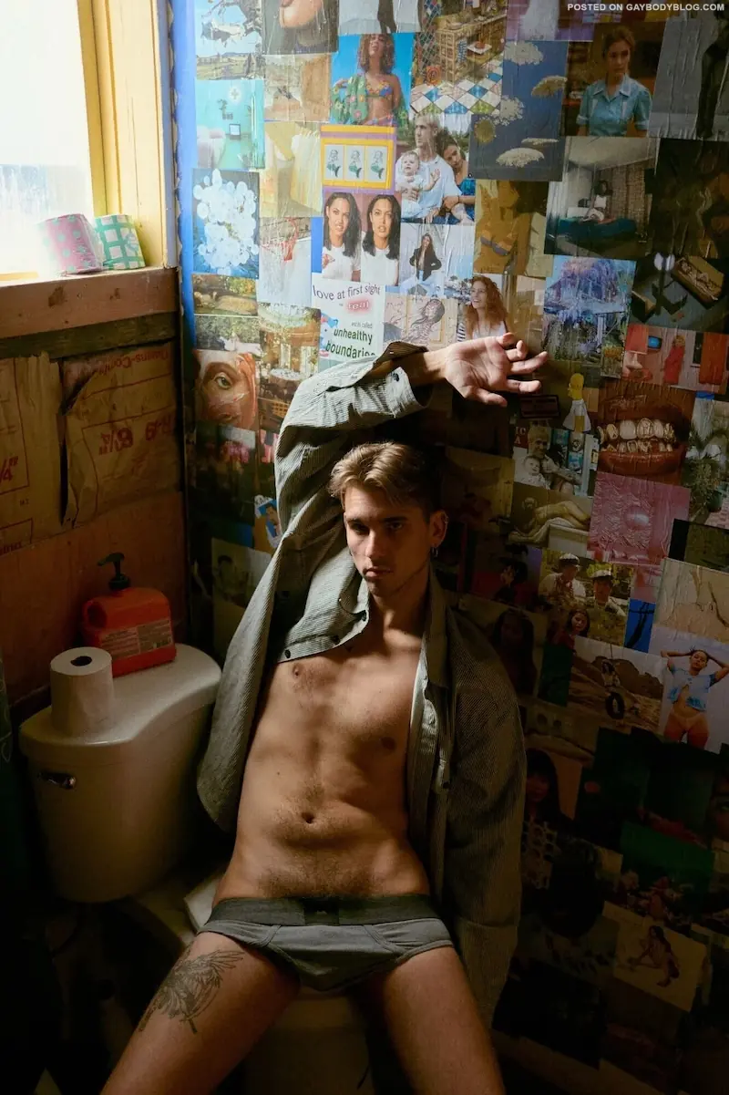 Bomanko in a twink jack off shoot 4