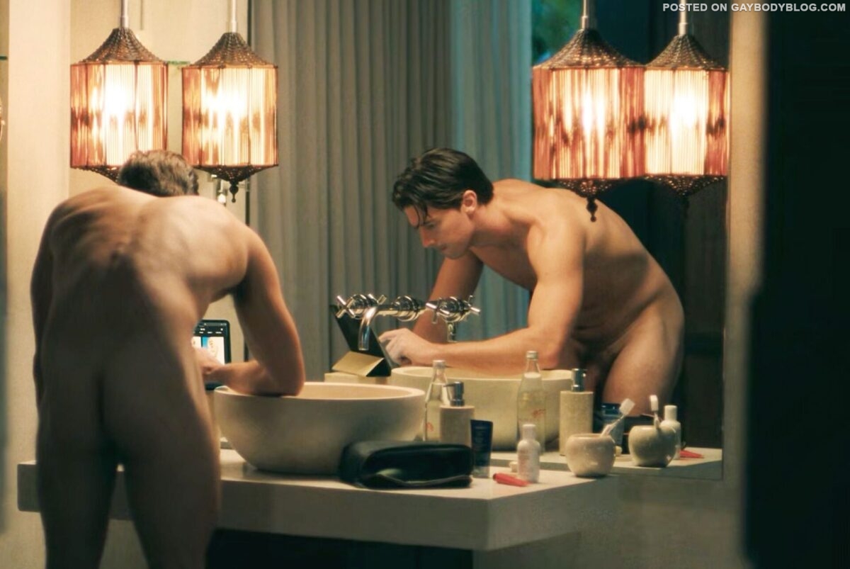 Patrick Schwarzenegger Shirtless Nude Frontal Scene