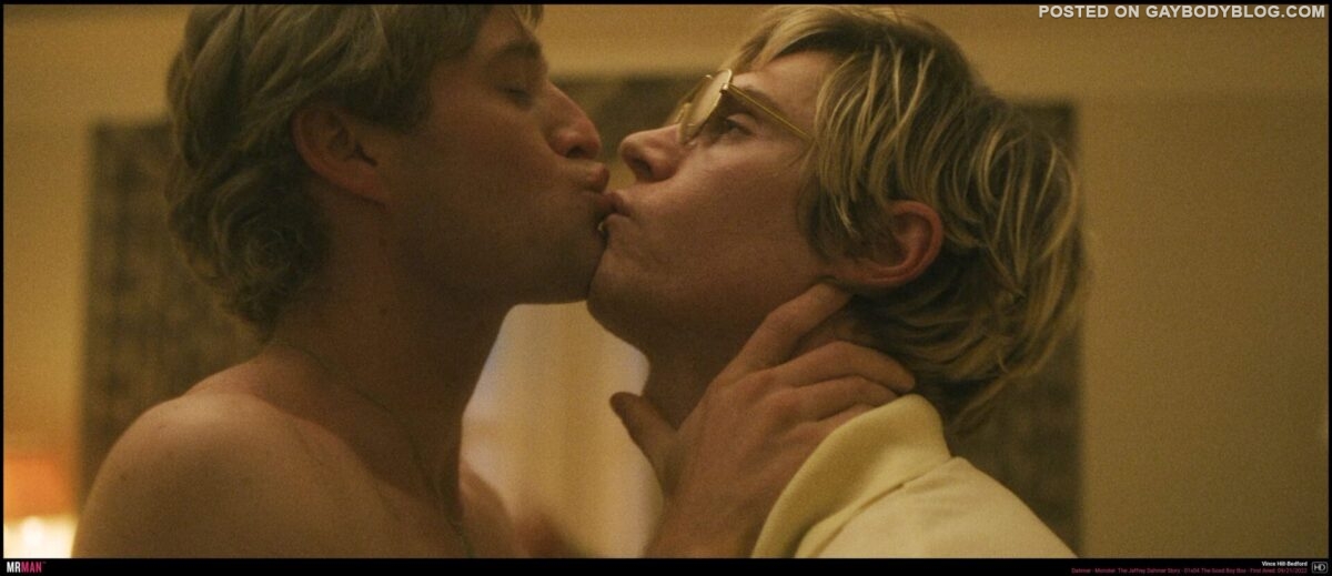Vince Hill Bedford kissing Evan Peters