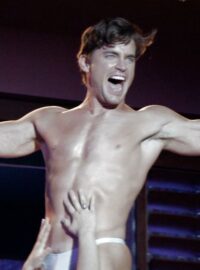 Matt Bomer shirtless and thong in Magic Mike